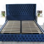 Elizabeth Upholstered Chesterfield Buttoned Gas Lift Bed Frame
