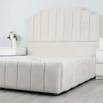 Sykes Strip Crown Ottoman Gas Lift Bed Frame