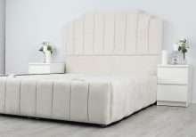 Sykes Strip Crown Ottoman Gas Lift Bed Frame