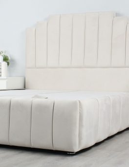 Sykes Strip Crown Ottoman Gas Lift Bed Frame