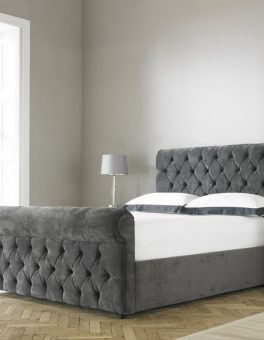 Fredfleet Sleigh Slatted Bed Frame