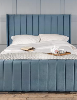 Helen Strip Wing Slatted Bed Frame